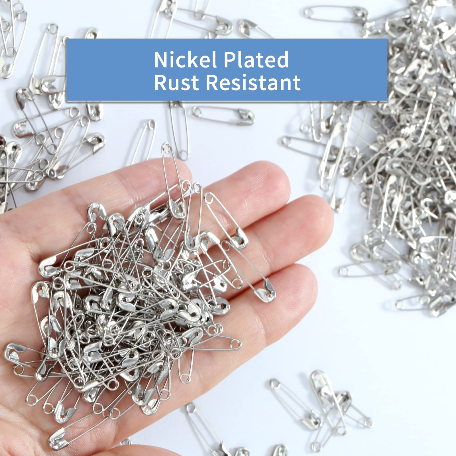 Amazon.com: 1,000 Pack Mini Safety Pins 0.75 inch (19mm), Small
